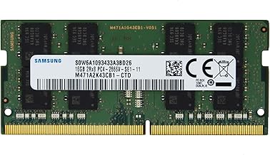 Samsung 16GB (1x16) 2666MHz DDR4 RAM module โ Samsung 16GB (1x16GB) DDR4 2666MHz PC4-21300 SODIMM 2Rx8 CL19 1.2v 260-PIN Laptop Notebook Memory RAM Module Upgrade M471A2K43CB1-CTD