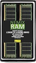 Nemix 128GB (2x64) 5600MHz DDR5 RAM module โ 128GB 2X64GB DDR5 5600MHZ PC5-44800 2Rx4 1.1V CL46 288-PIN ECC Registered RDIMM NEMIX RAM Server Memory KIT Compatible with ASRock WRX90 WS EVO Motherboard